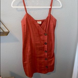 Burnt Orange Mini Dress